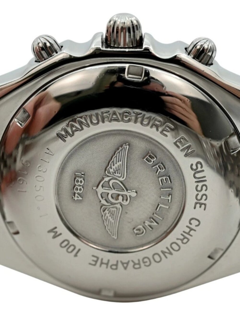 Breitling 40mm Men's Chronomat 100M Blue Dial Auto Chrono Watch! Ref: A13050.1! - Picture 8 of 9
